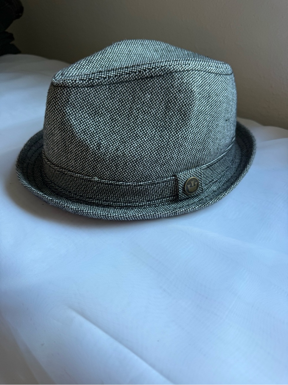 Goorin Bros Fedora Hat XL Gray Black Tweed Trilby Men’s Wool Blend XLarge